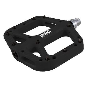 Picture of WAG  Flat Nylon Pedals Cr-Mo Axle Black
